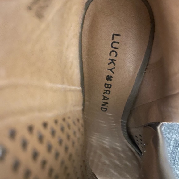 Lucky brand heeeled peep toe boots. Still in good condition - Picture 2 of 5